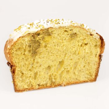 Panettone artigianale al pistacchio di Nicola Obliato, lievitato naturalmente con lievito madre